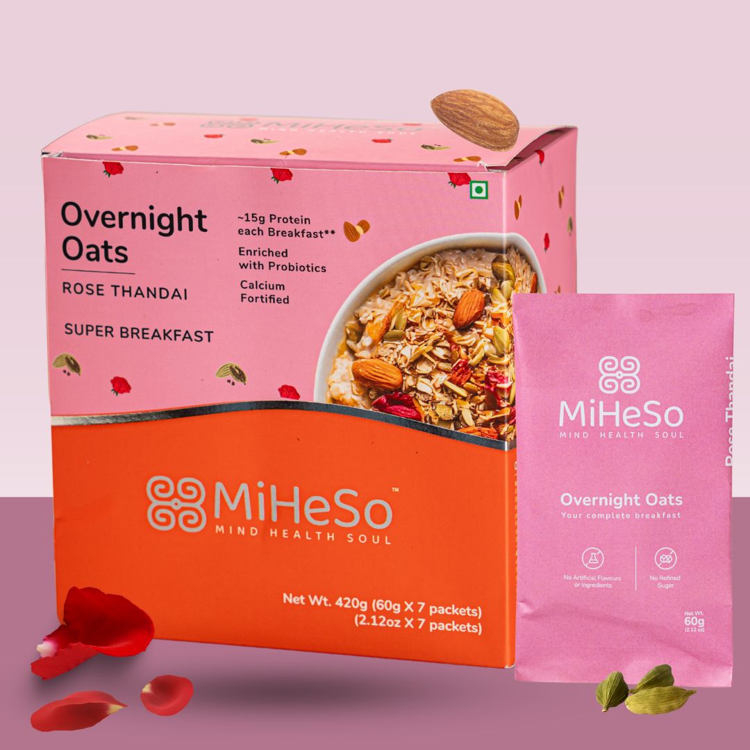 Delicious & Nutritious Rose Thandai Oats | Shop From MiHeSo