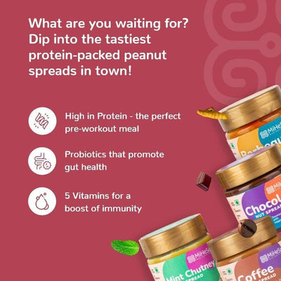 Assorted Overnight Oats + Peanut Spreads — Variety Pack of 4