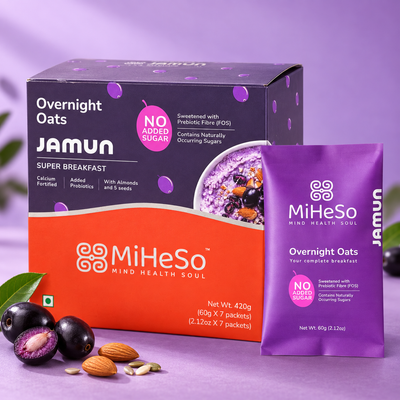 Overnight Oats – Jamun | No Added Sugar