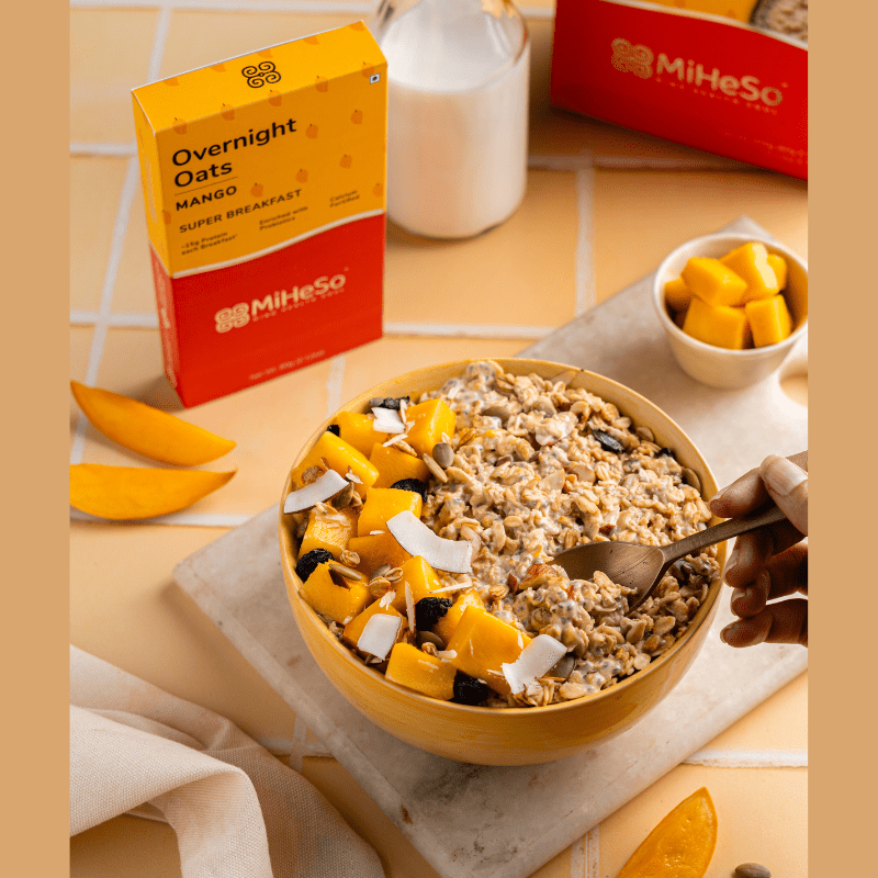 Mango Oats for Weight Loss MiHeSo Flavoured Oats Online