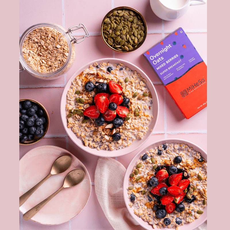 Overnight Oats - Mixed Berries - Sampler - MiHeSo